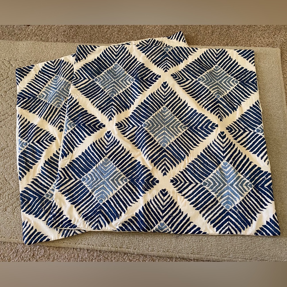 Pottery Barn Pillow Slipcovers.